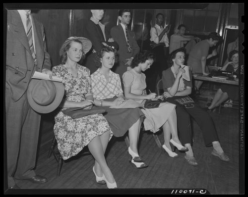 Detroit, Michigan. Jóvenes en una reunión de salvamento. 