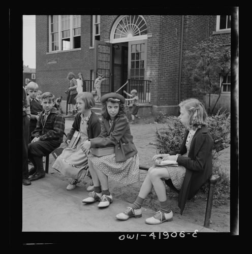 Southington, Connecticut. Miembros del cuerpo de tambores juvenil. 