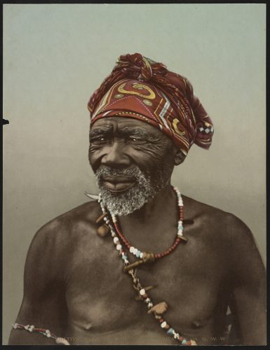 Curandero indígena, Sudáfrica. 