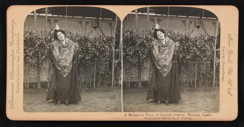Un tipo malagueño de belleza española, Málaga, España (1902).