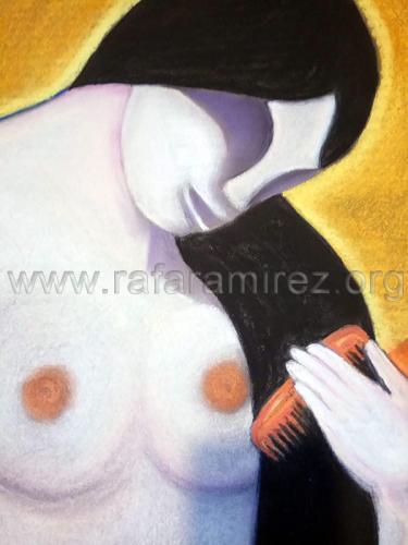 La Toilette pintura de Rafael Ramírez