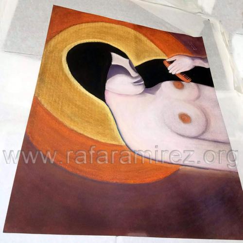 La Toilette pintura de Rafael Ramírez